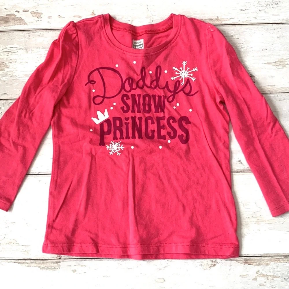 Old Navy 2T Girls Fleece Sweatpants Hearts Print & Pink Long Sleeve Shirt Size 2